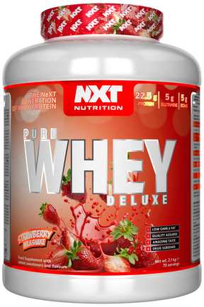 NXT Nutrition Pure Whey Deluxe - Strawberry Milkshake - 510g