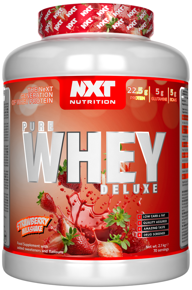 NXT Nutrition Pure Whey Deluxe - Strawberry Milkshake - 510g