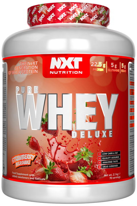 NXT Nutrition Pure Whey Deluxe - Strawberry Milkshake - 2.1kg