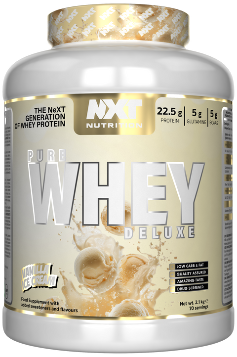 NXT Nutrition Pure Whey Deluxe - Vanilla Ice Cream - 2.1kg