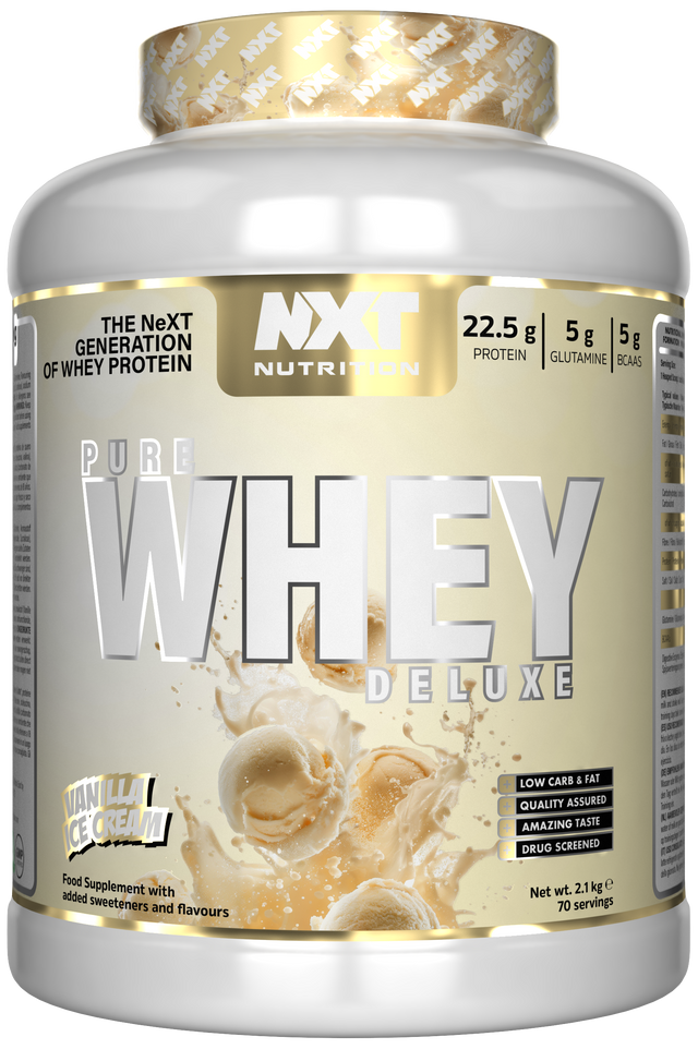 NXT Nutrition Pure Whey Deluxe - Vanilla Ice Cream - 2.1kg