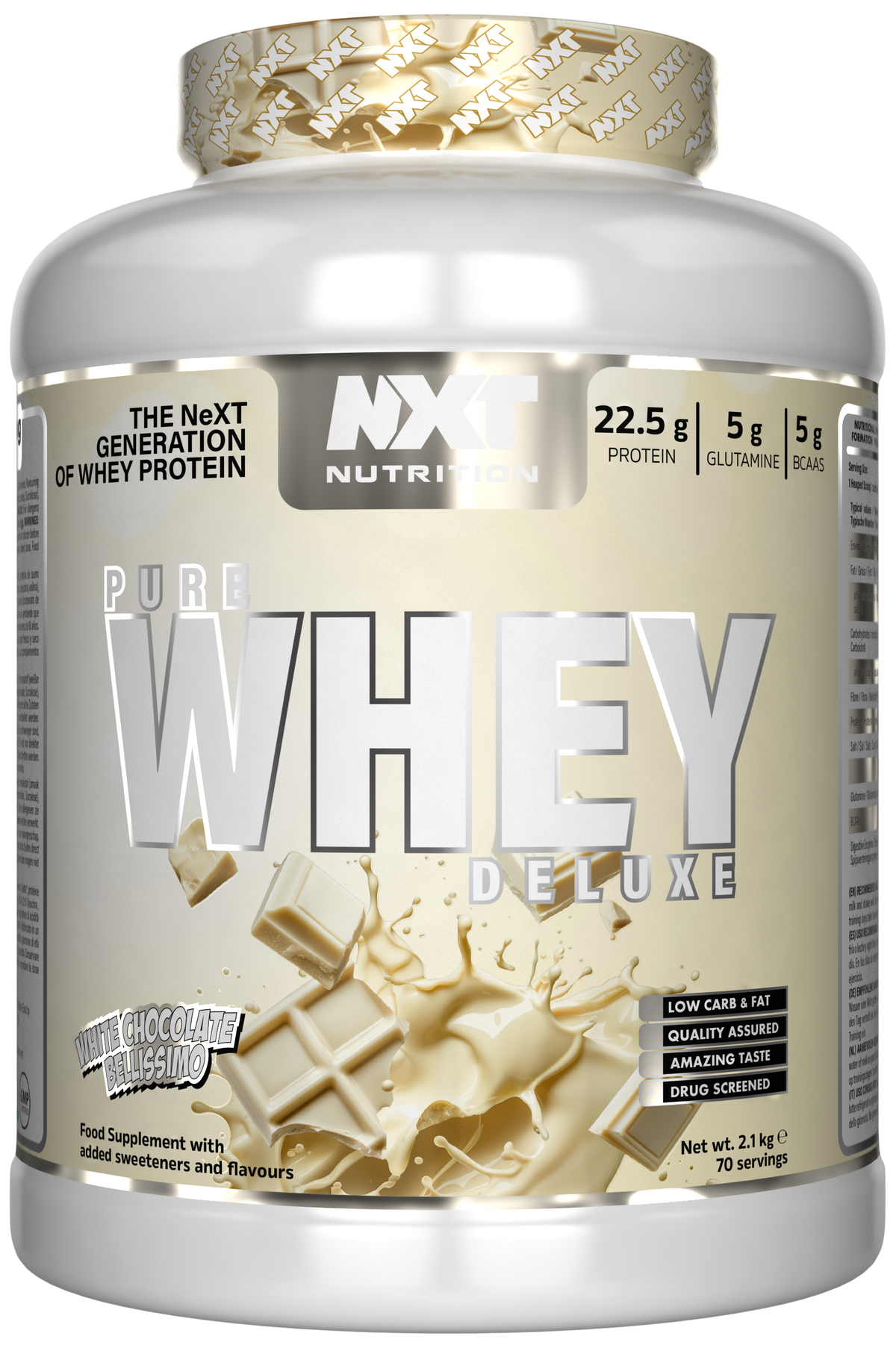 NXT Nutrition Pure Whey Deluxe - Double Choc Brownie - 510g
