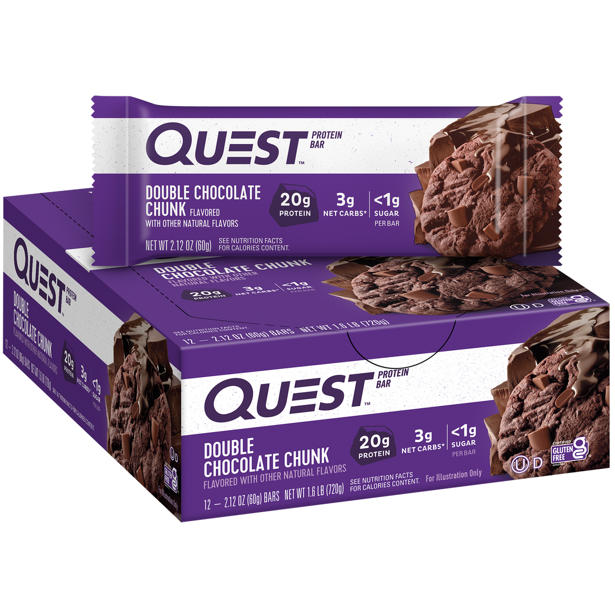 Quest Nutrition Bar - Caramel Chocolate Chunk - 12x60g