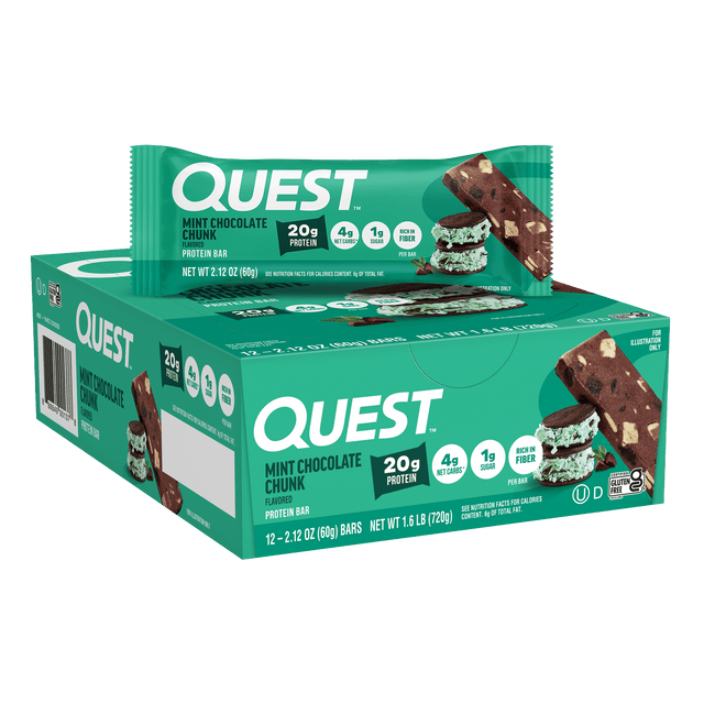 Quest Nutrition Bar - Mint Chocolate Chunk - 12x60g