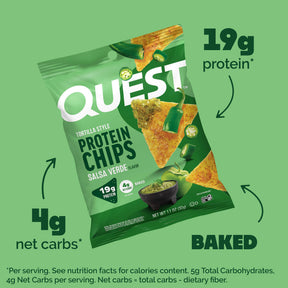Quest Nutrition Protein Chips - Salsa Verde - 8x32g