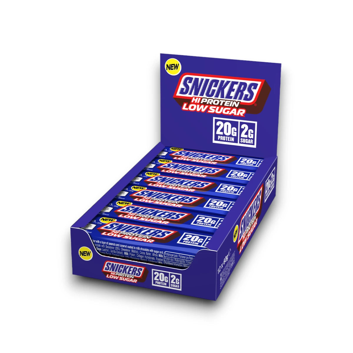 Snickers Low Sugar Protein Bar 12x57g - GymStack