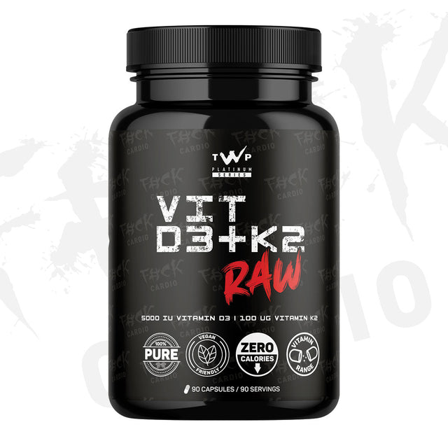 TWP VIT D3 + K2 RAW - N/A - 90 Caps